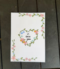 Handmade Card “I Love You” 🌺🪷
